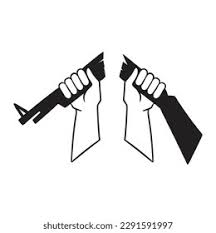 Símbolo de paz de Rifle roto: vector de stock (libre de ...