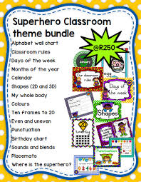 3d birthday chart for classroom. Superhero Mega Bundle Juffrou Met Hart
