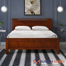Tidak selamanya kamar tidur indah harus dibalut dengan karpet tebal dan terlalu banyak hiasanlantai. Tempat Tidur Kayu Jati Model Minimalis Rumah Mebel