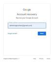 Can't log in to google account. I use a valid email address and ...