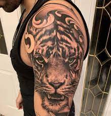 The Best Tiger Tattoo Design For Guy Arm Half Sleeve Tattoo Cool Tattoo Ideas For Men Arm Half Sleeve Tattoo Arm Tattoos Tiger