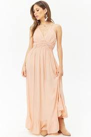 Boho Me Crochet Trim Halter Maxi Dress Maxi Dress Halter Maxi Dresses Long Maxi Dress