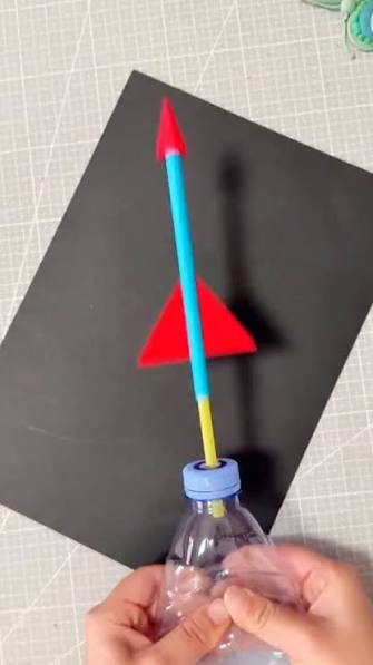 Step-by-Step Bottle Rocket Launcher, #diyrocket #bottlerocket #sciencecraft  #kidsscience #stemactivity #diytoy #airpressure #funwithkids #homemadetoy  #easyproject