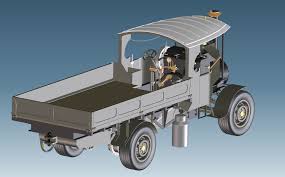 Foden was a united kingdom truck and bus manufacturing company which has its origins in sandbach, cheshire in 1856. 4 1 2 Foden Steam Lorry 3d Cad Model Library Grabcad