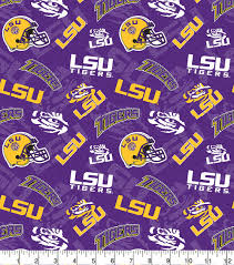 You can use this simple yet entertaining pattern for your next cross baby blanket project. Louisiana State University Tigers Cotton Fabric Tone On Tone Joann