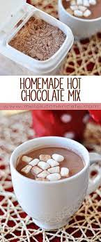 Homemade Hot Chocolate Mix Recipe Homemade Hot Chocolate Homemade Hot Chocolate Mix Hot Chocolate Recipes