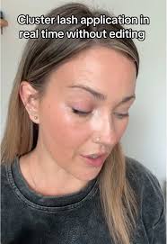 Faster than applying mascara and these cluster lashes can stay