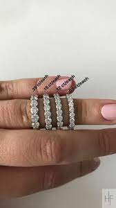Wedding Ring Size Guide Diamond Eternity Rings By Carat Size 5 Carats Total Weight To 1 5 Carats Titanium Wedding Rings Eternity Ring Custom Diamond Jewelry
