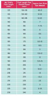 54 precise girls shoe size chart conversion