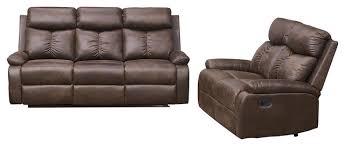 Found a living room set that you love, but your wallet absolutely hates the price? Betsy Furniture 2 Piece Microfiber Reclining Living Room Set Brown Contemporary Living Room Furniture Sets By Vanity Art Llc Houzz