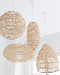 Rattan Pedant Lighting Shades Rattan Pendant Light Boho Lighting Contemporary Pendant Lights