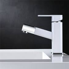 Elegant Pull Down Basin Faucet Contemporary Bathroom Sink Tap Contemporary Bathroom Sinks Bathroom Sink Taps Bathroom Sink