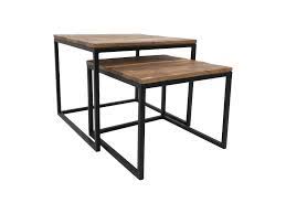 See the detailed pictures here. 2 Piece Coffee Table Set Edgar 60 60 50 50 50 40 Coffee Side Tables Henk Schram Meubelen