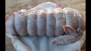 Boned and rolled turkey breast. How To Debone And Roll A Whole Turkey Turkey Roll Thescottreaproject Youtube