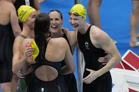 Women clinch silver in 4x100m relay race. Untouchable Aussie Women Continue 4x100 Freestyle Dominance