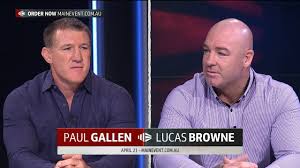 Paul gallen and lucas browne have hit the scales ahead of their heavyweight showdown in wollongong on wednesday. Paul Gallen Lucas Browne Face Off Youtube