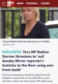 Member of parliament for mid bedfordshire. Captain Capybara S Tweet Nadinedorries Adamboultonsky Dcms Mailonline Online Hate Like This When You Threatened Someone With Really Extreme Violence On Twitter Because They Dared To Ask Questions About Nepotism Trendsmap