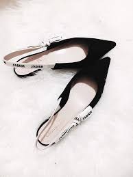 Vickies high heel nylons tease. Brand New Christian Dior J 39 Adior Jadior Black Flat Slingback Shoes Size 35 Black Brand Christian Di Slingback Shoes Flat Slingback Shoes Dior Shoes