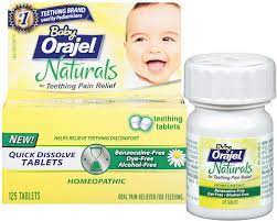 310310323714 Baby Orajel Naturals Teething Tablets 125 Ct