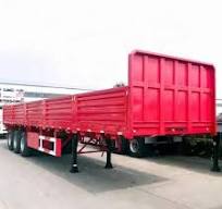 Steel Drop-side Heavy Duty Heavy Equipment Machinery Transport Cargo Utility Trailer 2/3 Axles Max Payload 1001-2000kg for Easy