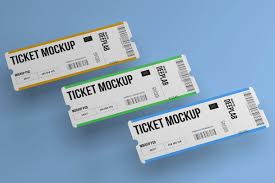 Tickets Mockup Set 17 Styles In 2020 Mockup Postcard Mockup Cool Business Cards