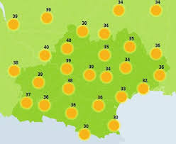 Les données sur la météo: Canicule La Vigilance Orange S Etend A 38 Nouveaux Departements Pour Un Total De 59 Nrpyrenees Fr