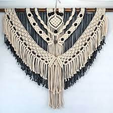 Macrame Wall Hanging For Your Home Decor Large Fiber Art Knotted Tapestry Beautiful Bedroom Art Rustic Farmhouse Decoration Valance Macrame Wall Hanging Large Macrame Wall Hanging Macrame Wall Art