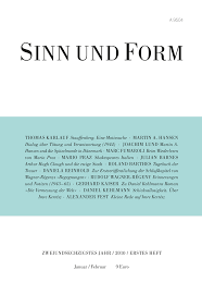 Und wir werden das vergessen auf den bars der stadt wer wir wirklich sind. Heftarchiv Jahrgange Jahrgang 2010 Sinn Und Form