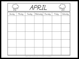 This calendar was uploaded on november 26, 2020 by admin in printable. Free April Calendar Printable Coloring Page With Clouds The Art Kit