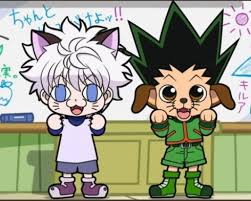 Group Of Killua And Gon Animal Version We Heart It Hunter Anime Hunter X Hunter Killua