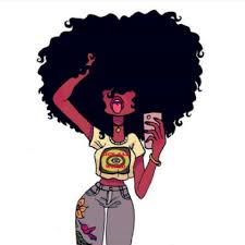 Black Art Black Female Cartoon Pin By J Miller On B L A C K Art Black Girl Art Black Art Black Girl Magic Art