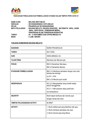 Rancangan pengajaran harian prasekolah minggu ke 6 geografi usm rph matematik tahun 3 kssr sudut bm cikgu tan: Rph Pdpr Melissa Majid Flip Ebook Pages 1 9 Anyflip Anyflip