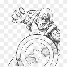 Captain america is a superhero comic character created by marvel comics. Marvel Comic Captain America Coloring Page Free Printable Marvel Avengers Clipart Png Download 5216174 Pikpng