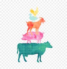 Summer farm volunteers volunteers will help with the animal chores, participate in special projects, and learn responsible animal care. Farm Animal Clipart Watercolor Hd Png Download Vhv