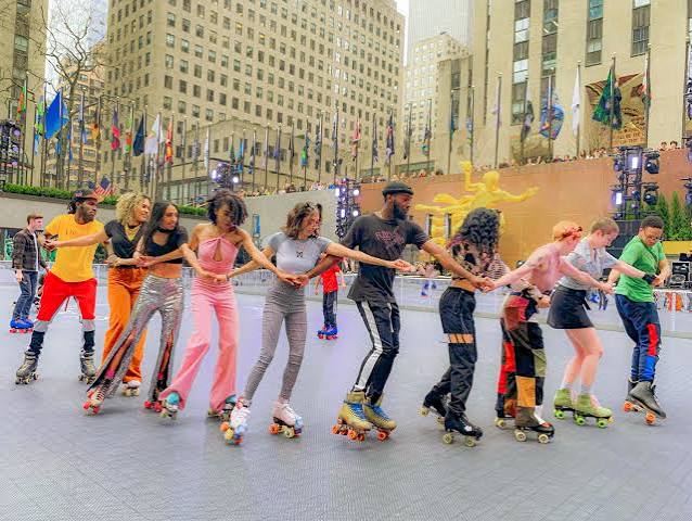 NYC's Rockefeller Center opens Flipper's Roller Boogie Palace this weekend