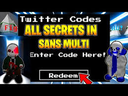After redeeming the codes you can get there are lots of incredible items and stuff. All Secrets Codes In Sans Multiversal Battles 2020 1 Working Code Roblox Youtube