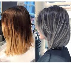 Hair Purple Highlights Gray 50 Ideas Hair Styles Gray Hair Highlights Pinterest Hair