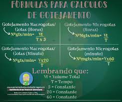 Calculo De Gotejamento De Dieta Enteral Gotejamento Enfermagem Tecnico Em Enfermagem Gotejamento