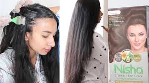 How To Color Hair At Home In Rs 100 Sneha Sen Hair Color Dark Black Hair Hair Color Trends