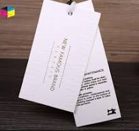 textured garment hang tag