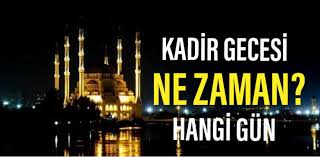 Melekler ve ruh (cebrail) o gecede, rablerinin izniyle her türlü iş bu zaman ve mekanların şeref ile üstünlüklerini kendilerinde meydana gelen büyük ve önemli olaylardan aldığını dile getiren günay, kadir gecesi'nin. Kadir Gecesi Ne Zaman Hangi Gun Bolu Meydan Gazetesi