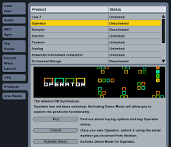 In order to save or export your live sets in ableton, you will first need to authorize the . Unlocking Live 7