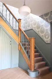 27 Painted Staircase Ideas Which Make Your Stairs Look New Tags Painted Staircase Painted Plywood Stairs Hallway Colours Oval Room Blue Painted Staircases
