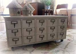 I recently created this diy apothecary chest for hometalk using small wooden boxes from dollar tree. 8 Repurposed Card Catalogs Repurposed Card Catalog Card Catalog Library Card Catalog