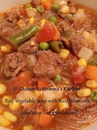 Beef Vegetable Soup With Rice Vermicelli Soup Tan Candelaria Clear Noodles Delicious Soup Food