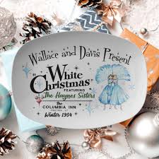 Sister Sister White Christmas Platter, Featuring Wallace and Davis, Haynes  Sisters, Mid Century Modern Holiday Decor