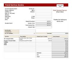Travel Agency Invoice Format Excel Free Download Invoice Template Invoice Format Service Trip