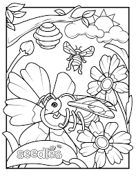 Waterfront adaptation coloring page author: Curriculum Resources Seedles