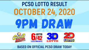 6 42 Lotto Result Today Saturday October 24 2020 From Pcso Businessnewsasia Com