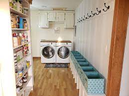 Large Family Small Mudroom Laundry Room From Trashed To Treasured Mudroom Laundry Room Laundry Mud Room Laundry Room Closet
